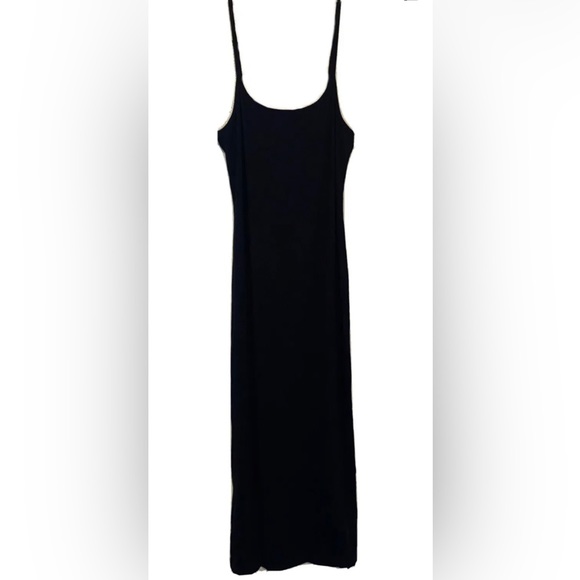 L'AGENCE medium black ribbed long dress NWT ILIANA CAMI - Picture 1 of 4